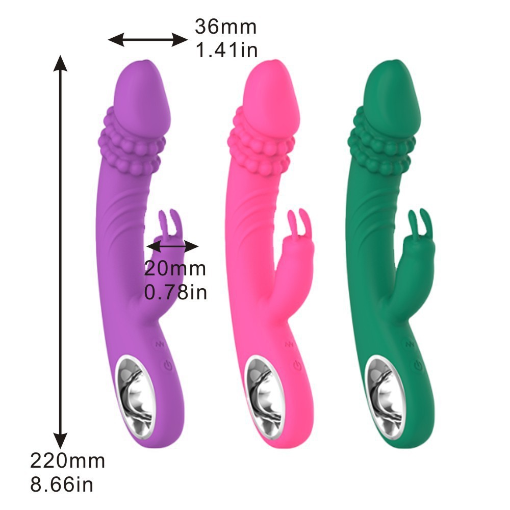 rosvibe - Heating Pearl Rabbit Vibrator - rosvibe