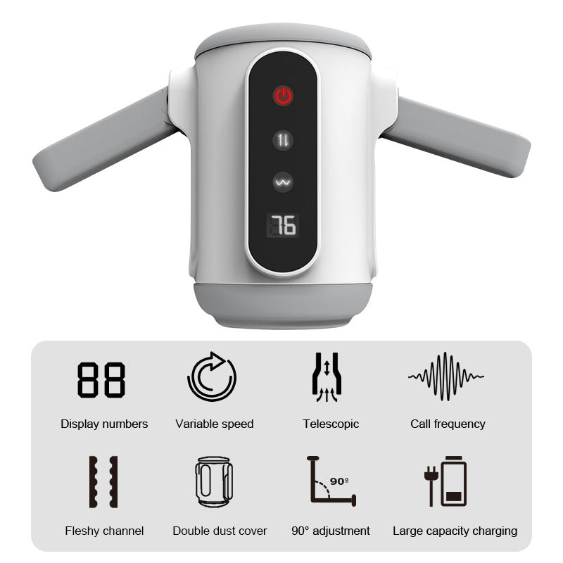 rosvibe - Automatic Male Masturbator for Man: Game Cup Pulse - Telescopic Vibration - rosvibe