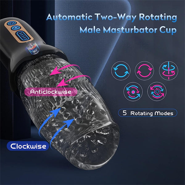 rosvibe - Gawk Gawk 3000 MAX Rotating Vibrating Telescopic Blowjob Masturbator - rosvibe