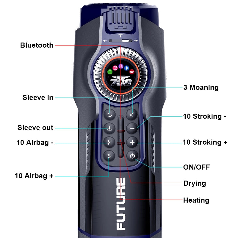 rosvibe - 10-Frequency Expansion Heating Male Aircraft Cup - rosvibe