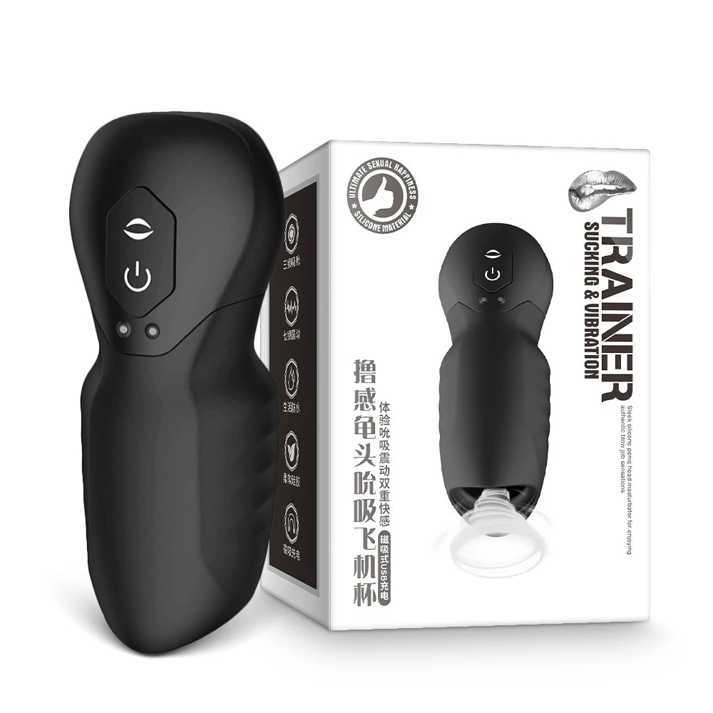 rosvibe - Dragon Suction Trainer Male Masturbator Oral Vaginal Penis Vibrator - rosvibe