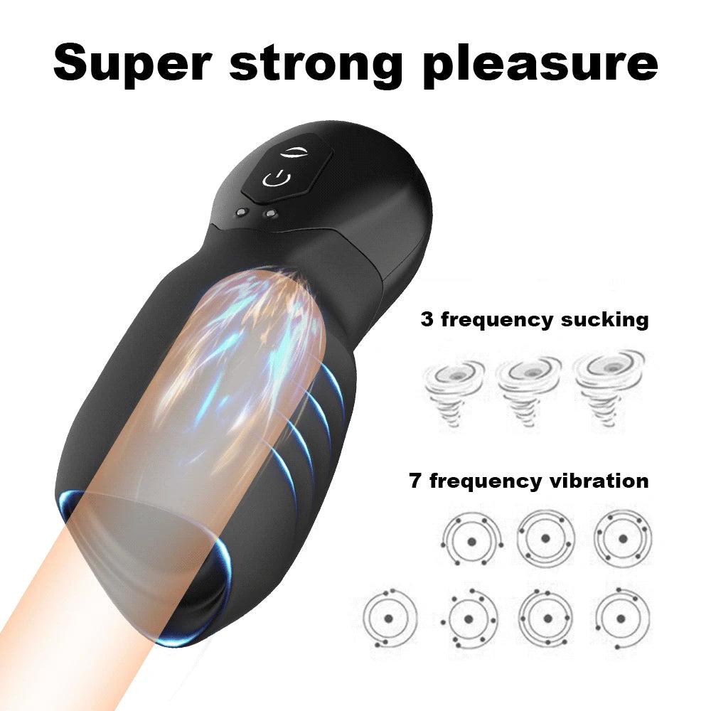 rosvibe - Dragon Suction Trainer Male Masturbator Oral Vaginal Penis Vibrator - rosvibe