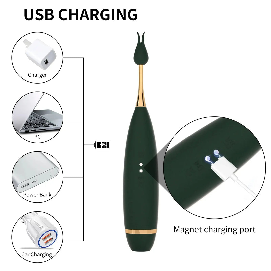 rosvibe - Powerful Clitoris Sucking Vibrator Pen G-spot Stimulator - rosvibe