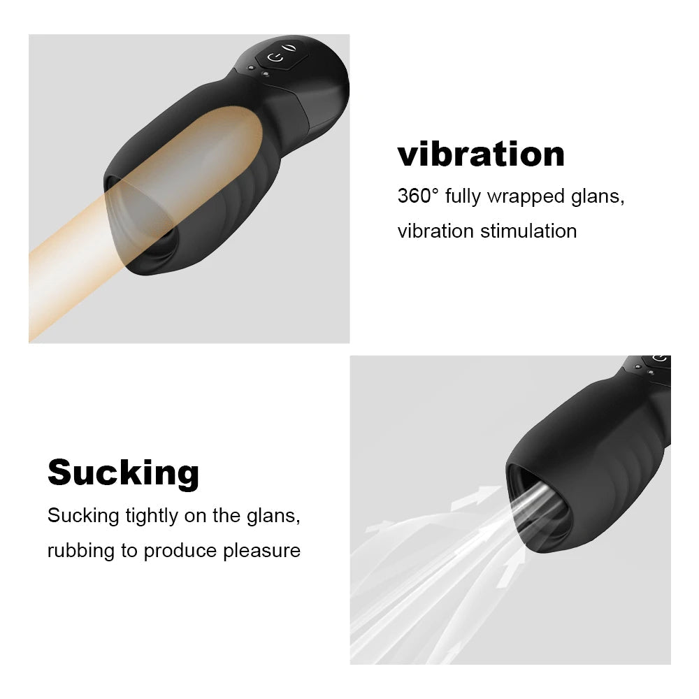 rosvibe - Dragon Suction Trainer Male Masturbator Oral Vaginal Penis Vibrator - rosvibe