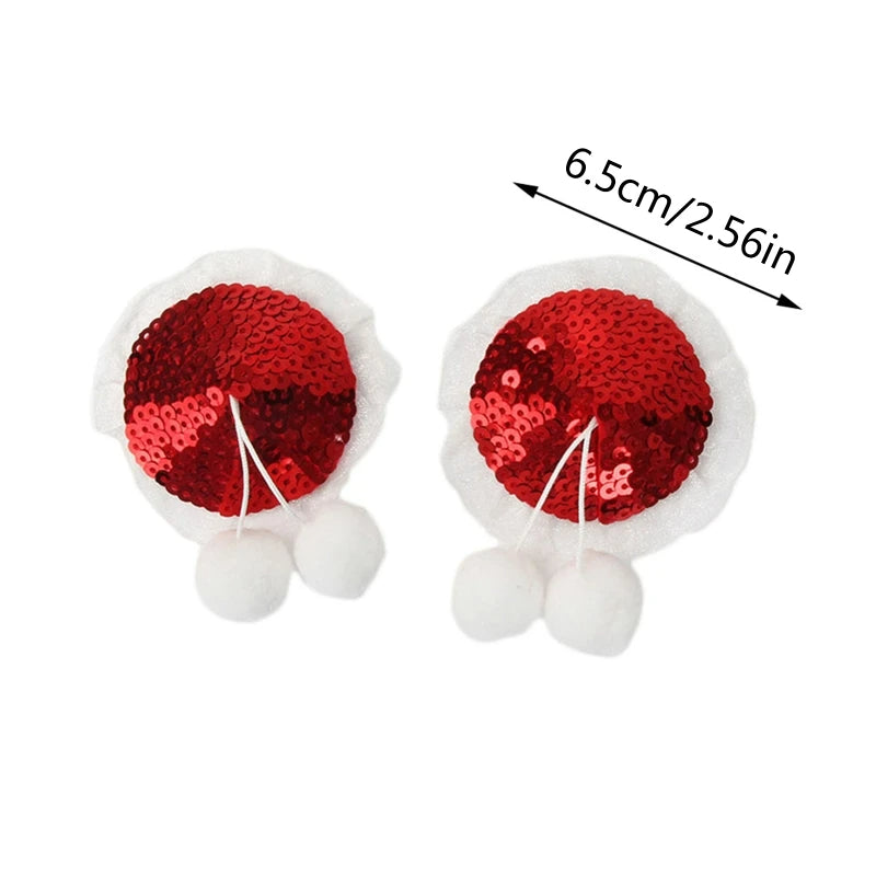 rosvibe - Christmas Small Sequins Sexy Female Nipple Stickers - rosvibe