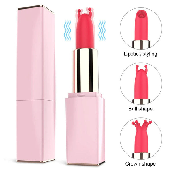 rosvibe - Mini Lipstick Vibrator Secret Bullet Masturbator Nipple Clitoris Stimulator - rosvibe