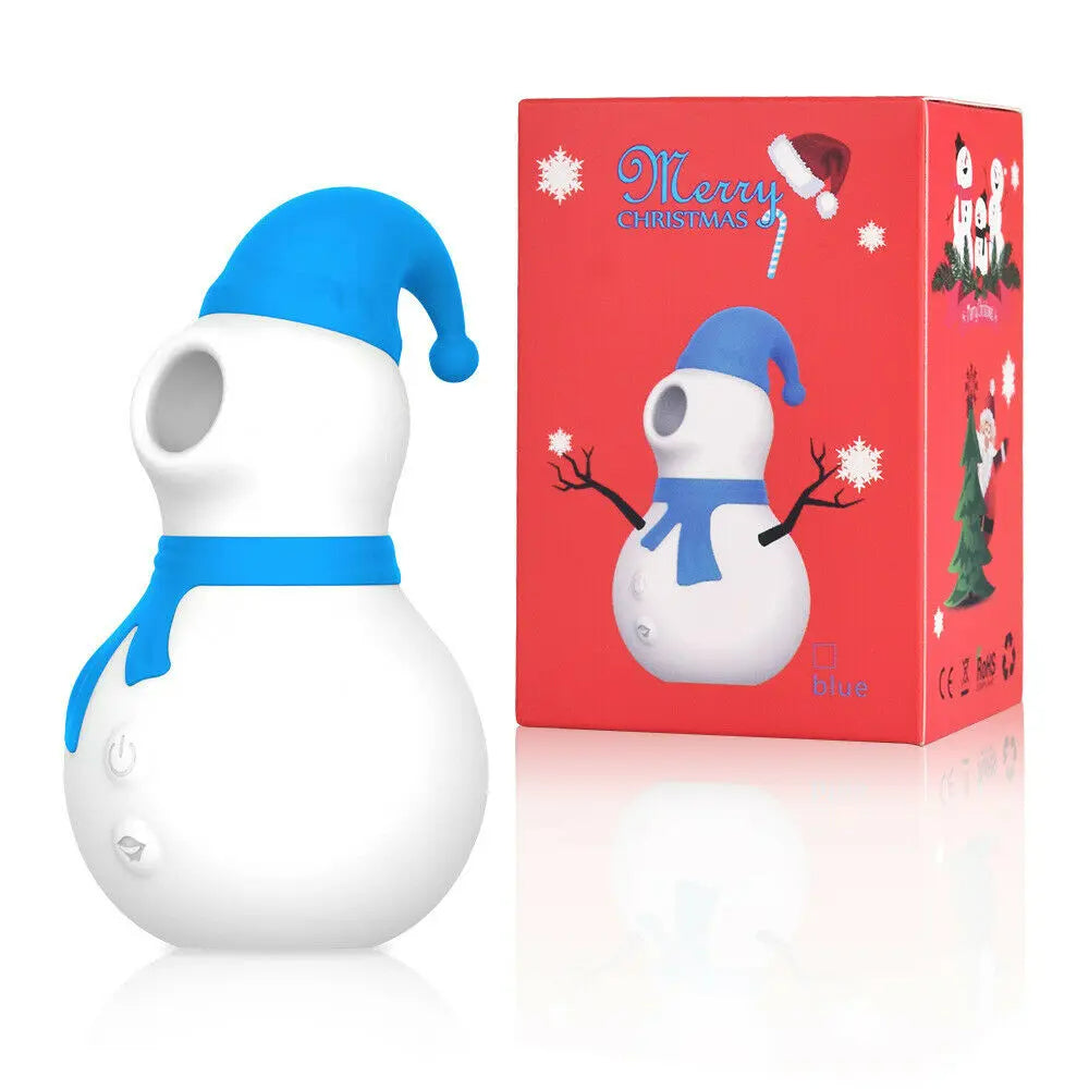 rosvibe -  Christmas Snowman Vacuum Powerful Sucking Vibrator - rosvibe