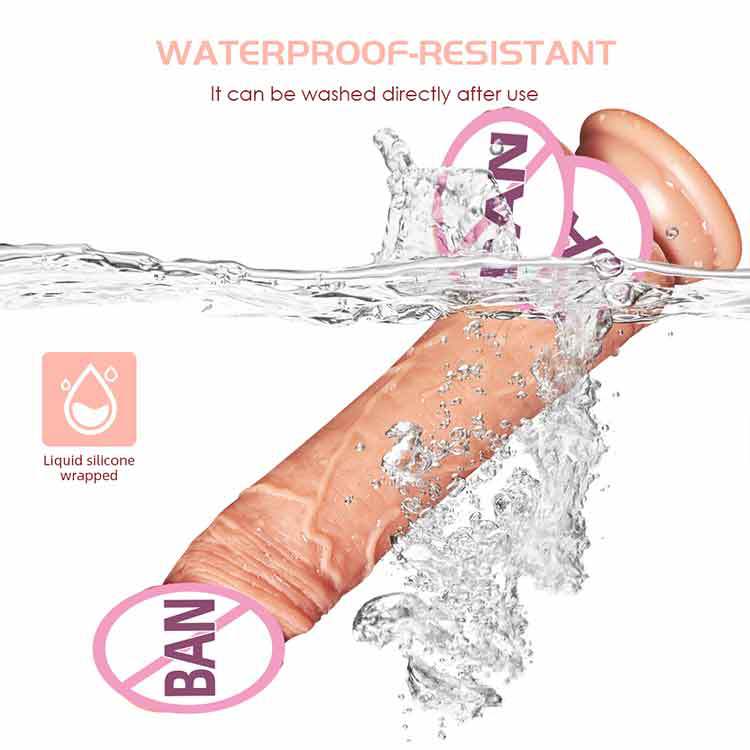 rosvibe - Waterproof 7 Frequency Retractable Swing Dildo - rosvibe