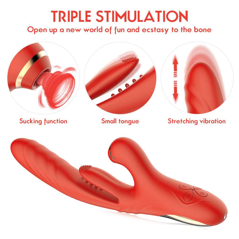 rosvibe - 7-Frequency Expansion Suction Pulsation Female Vibrator - rosvibe