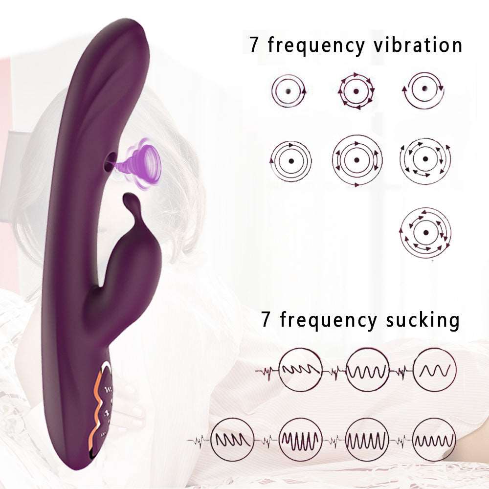 rosvibe - 7-Frequency G-Spot Suction Vibrator - rosvibe