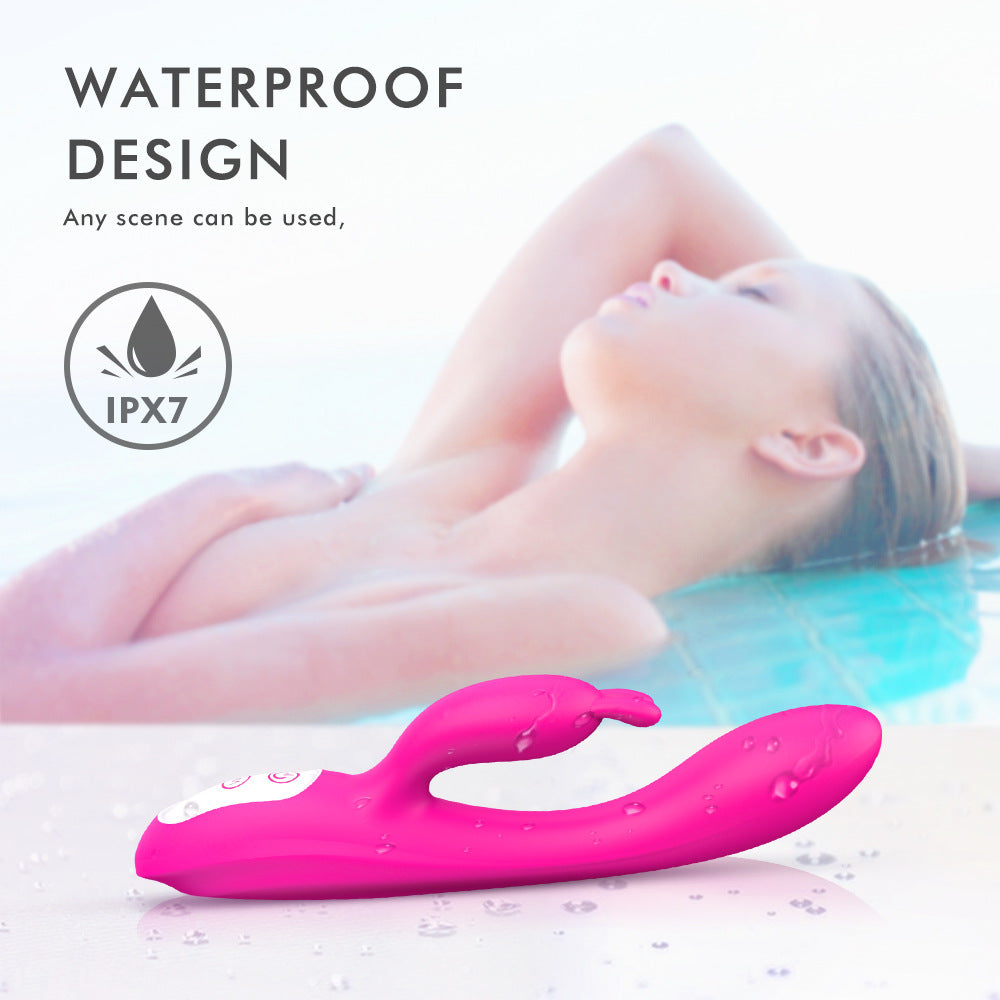 rosvibe - Female Masturbation Device Rabbit Heated Vibrator Waterproof - rosvibe