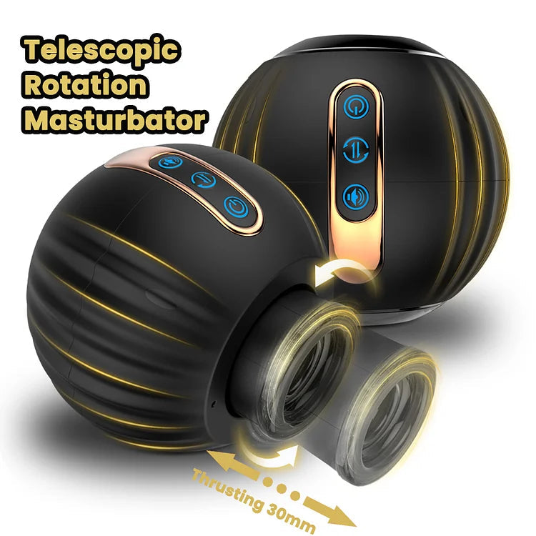 rosvibe Automatic Rotating Thrusting Male Masturbator Blowjob Pocket Pusssy - rosvibe