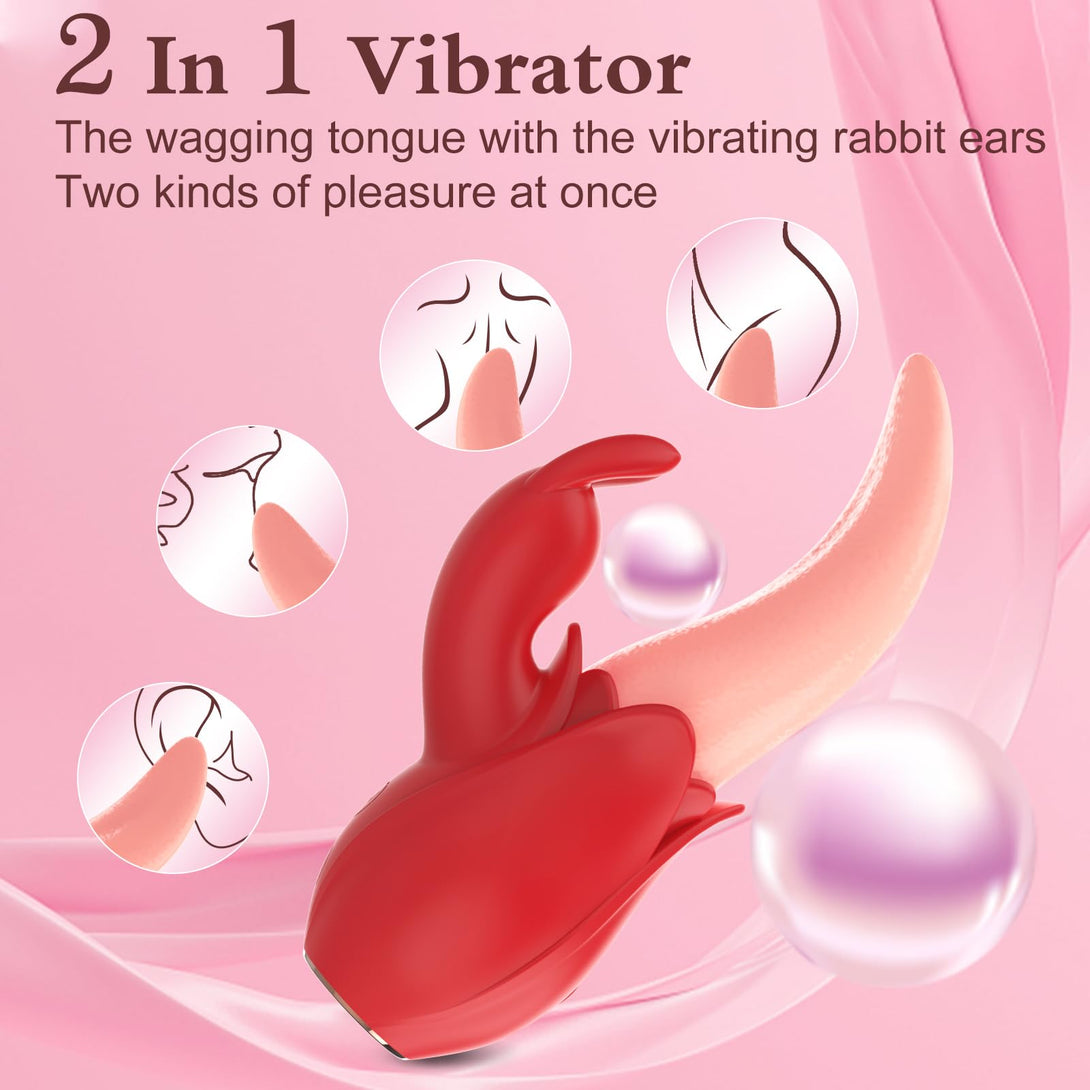 rosvibe - Rose Rabbit Vibrator for Women - rosvibe