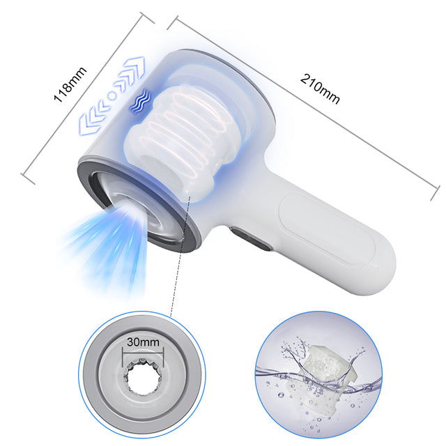 rosvibe - Frequency Telescopic Handheld Male Masturbator - rosvibe