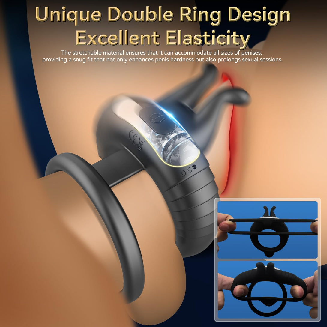 rosvibe - Bunny Ring IV Waterproof Male Sex Toys for Men Couples Cock Rings Adult Toys - rosvibe