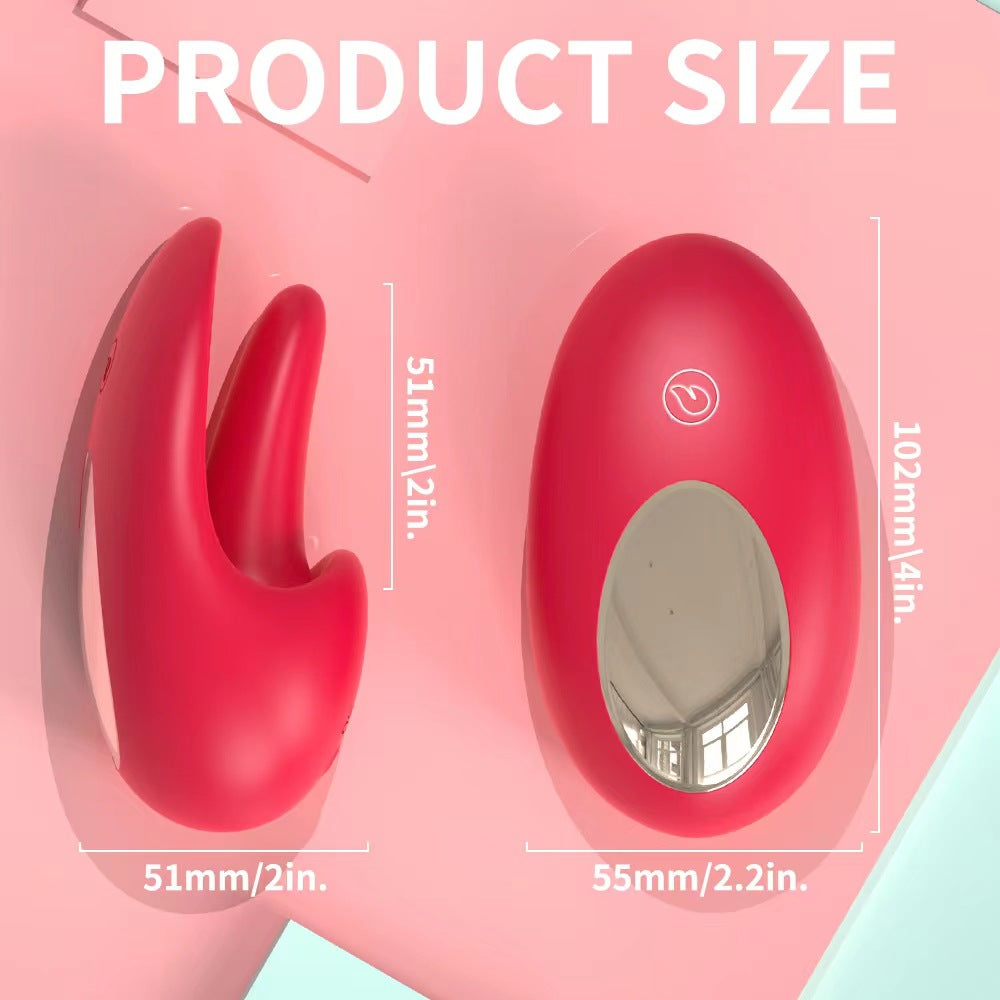 rosvibe - Tongue Shape Licking Nipples Clit Stimulation Vibrators For Women - rosvibe