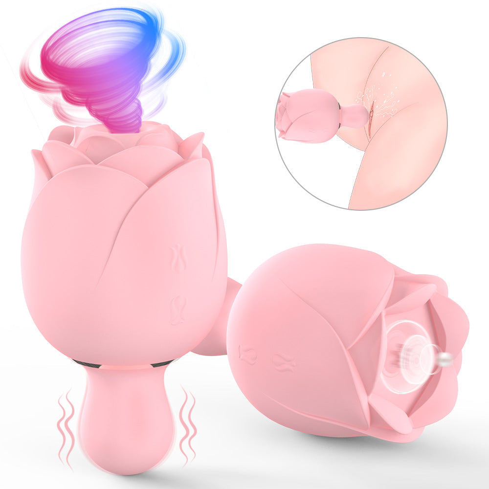 rosvibe - Sucking Tapping And Vibrating Rose Toy - rosvibe