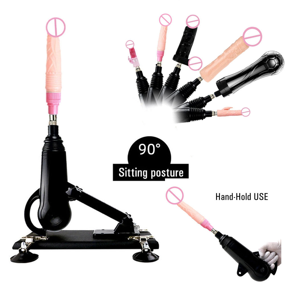 rosvibe - Automatic Sex Machine With Dildo Strong Motor Masturbator Black Love Machines - rosvibe