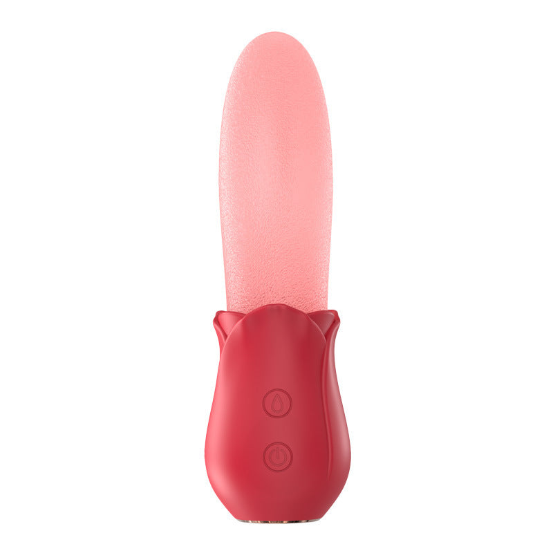 rosvibe - Upgraded Rose - 20 Frequency Tongue Licking Vibrator - rosvibe