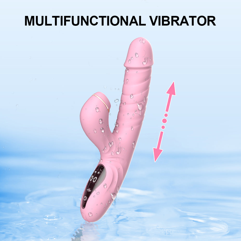 rosvibe - Suck Telescopic Heating Vibrator - rosvibe