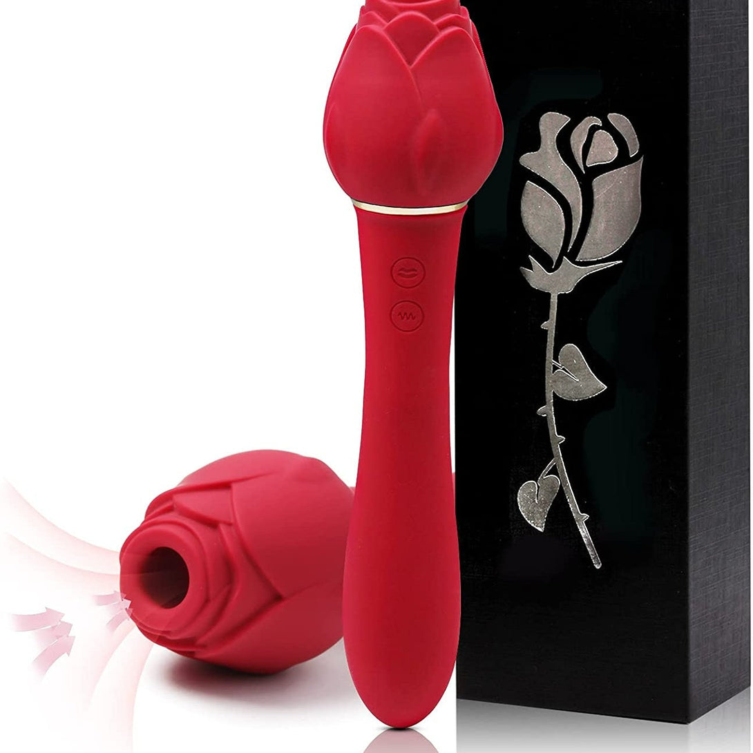 rosvibe - Rose Sucking G Spot Vibrator Clit Sucker Nipple Dildo Rabbit - rosvibe