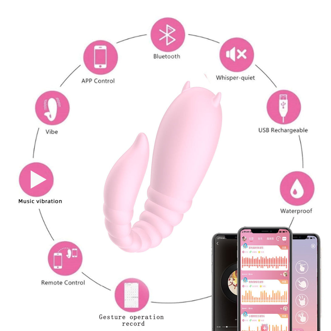 rosvibe - Little Devil Women App Wireless Remote Control Masturbation Vibrator - rosvibe