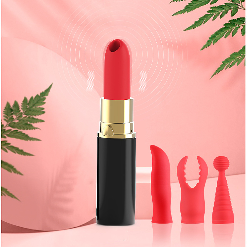 rosvibe - Lipstick Jump Egg Sucking Vibrating Stick Female - rosvibe