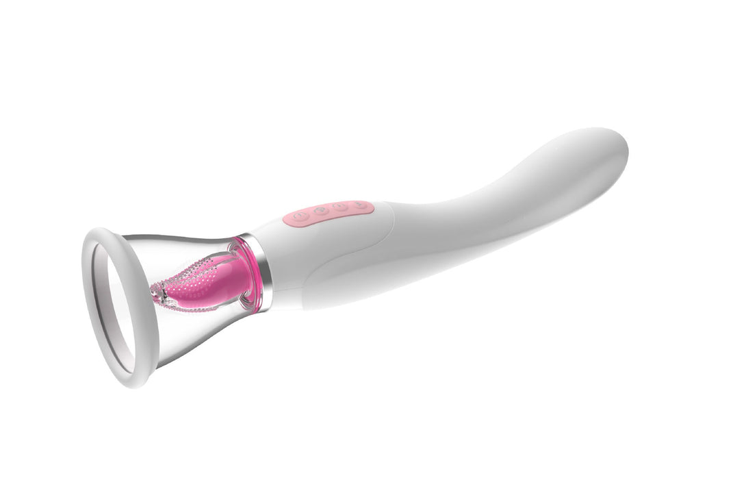 rosvibe - Hard Rock Vibrating Rod Female Masturbator Vibrating Av Bead Rotating Rod Automatic Heating Sucking Tongue Licker Pluggable Device - rosvibe