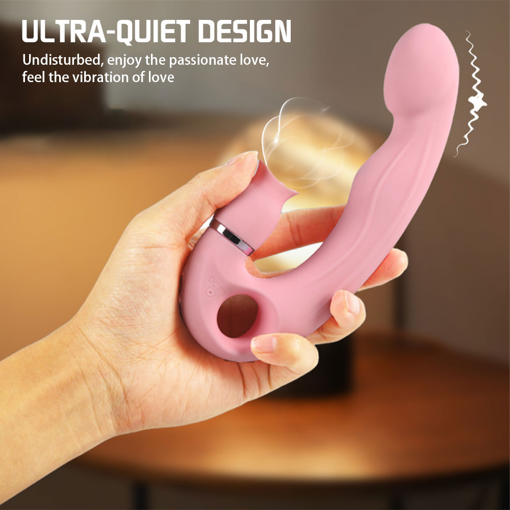 rosvibe - Tongue Licking G Spot Stimulating Dildo Vibrator - rosvibe