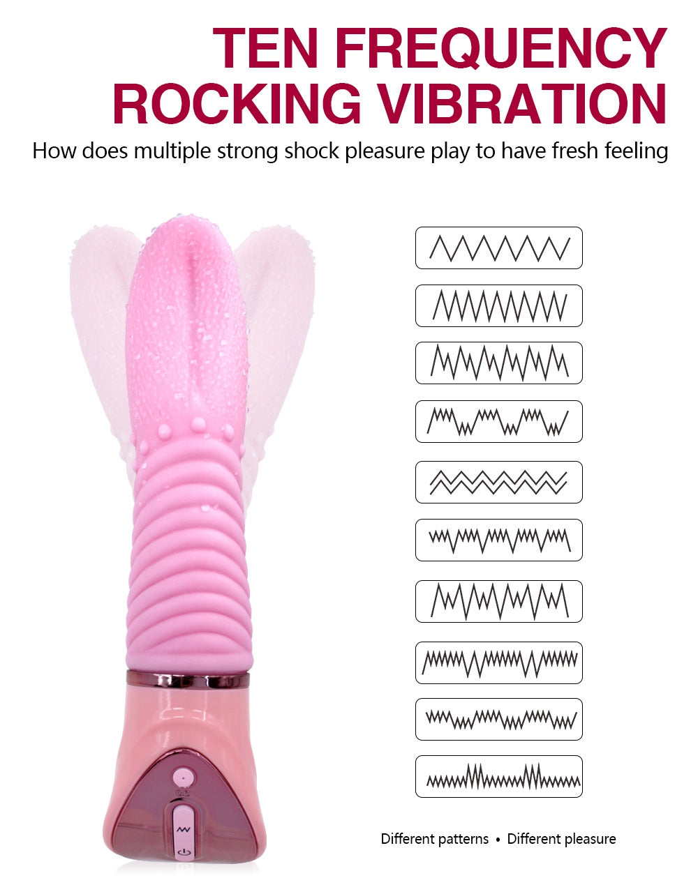 rosvibe - Women Vagina Clitoris Stimulator Multifunction G-spot Massager 10 Speed Tongue Vibrator Female Masturbation - rosvibe