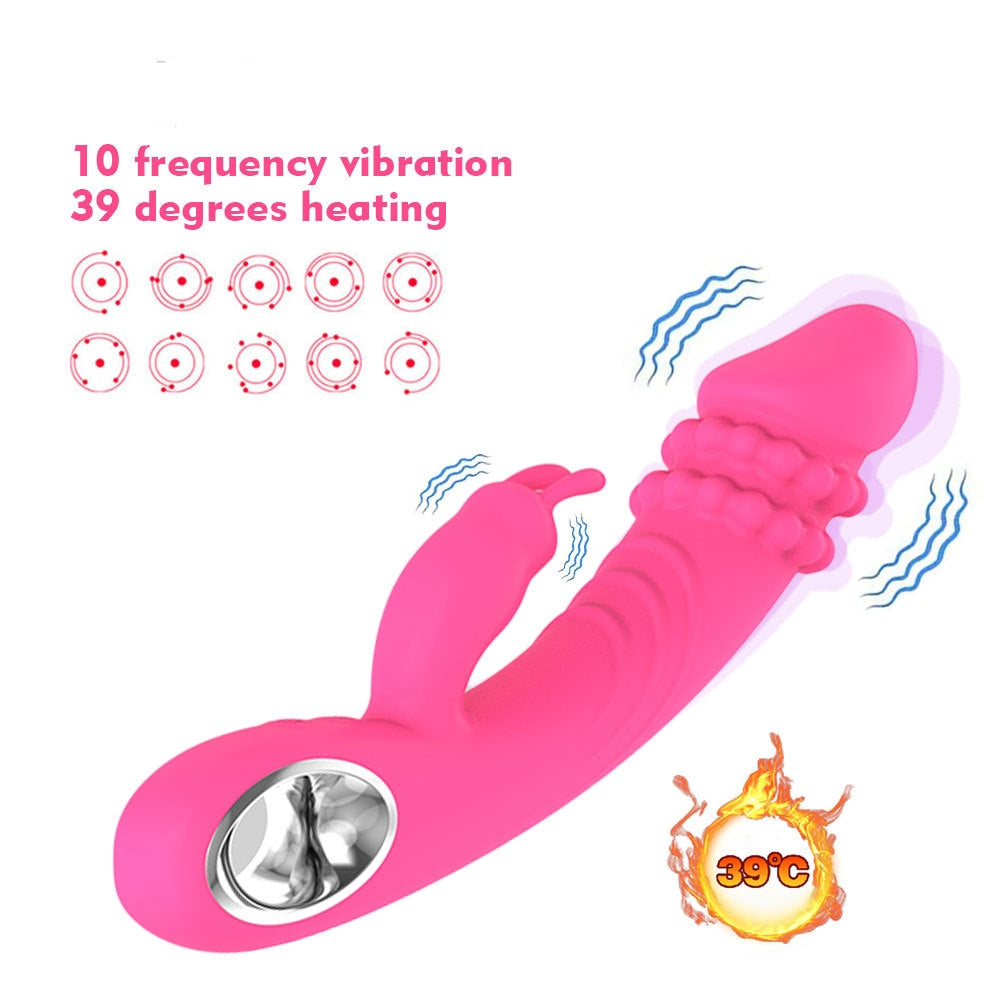 rosvibe - Heating Pearl Rabbit Vibrator - rosvibe