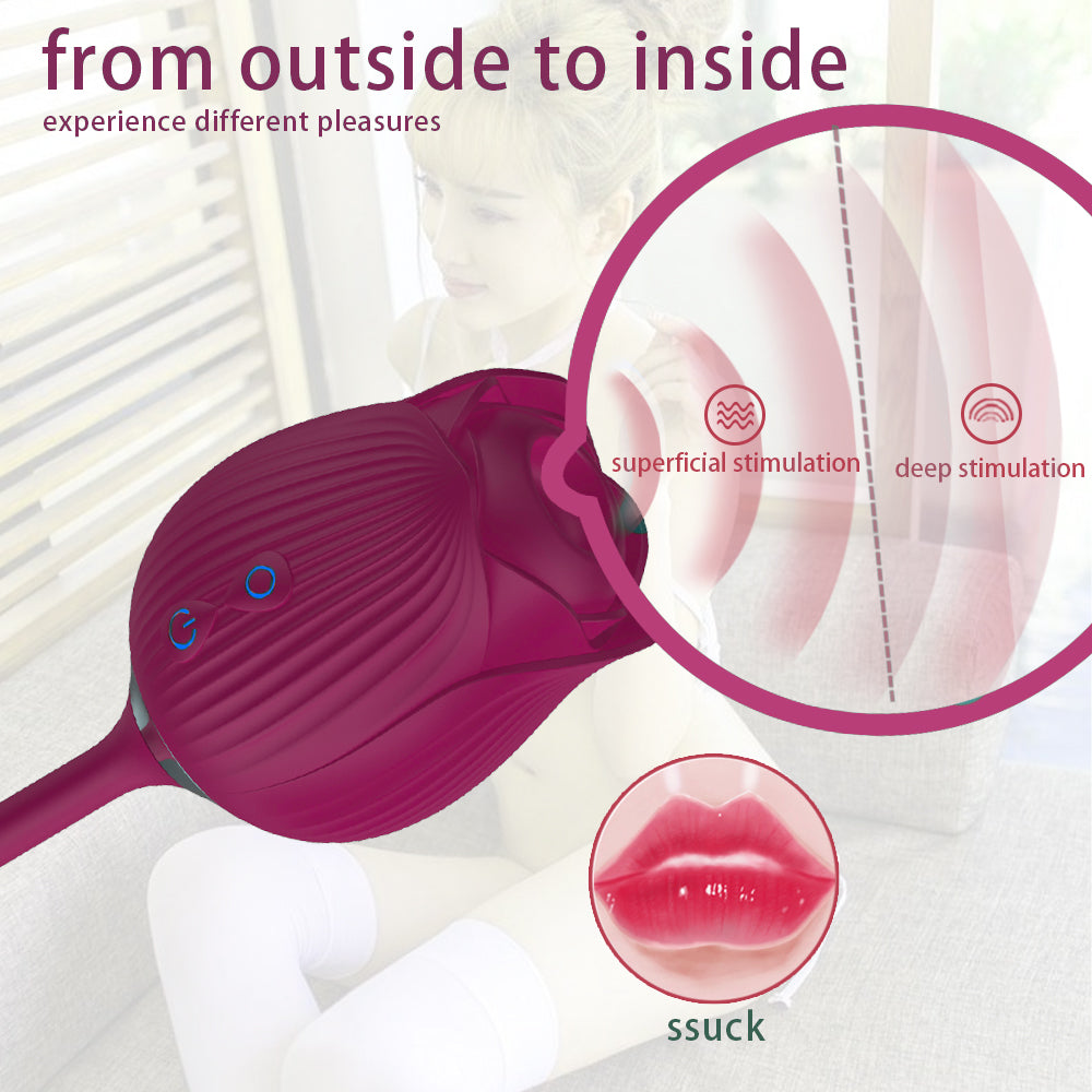 rosvibe - Rose Vibrator Clitoris Stimulator - rosvibe