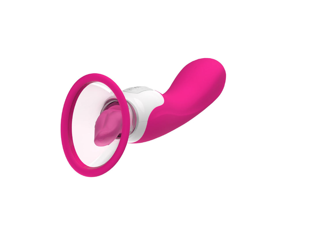 rosvibe - Hard Rock Vibrating Rod Female Masturbator Vibrating Av Bead Rotating Rod Automatic Heating Sucking Tongue Licker Pluggable Device - rosvibe