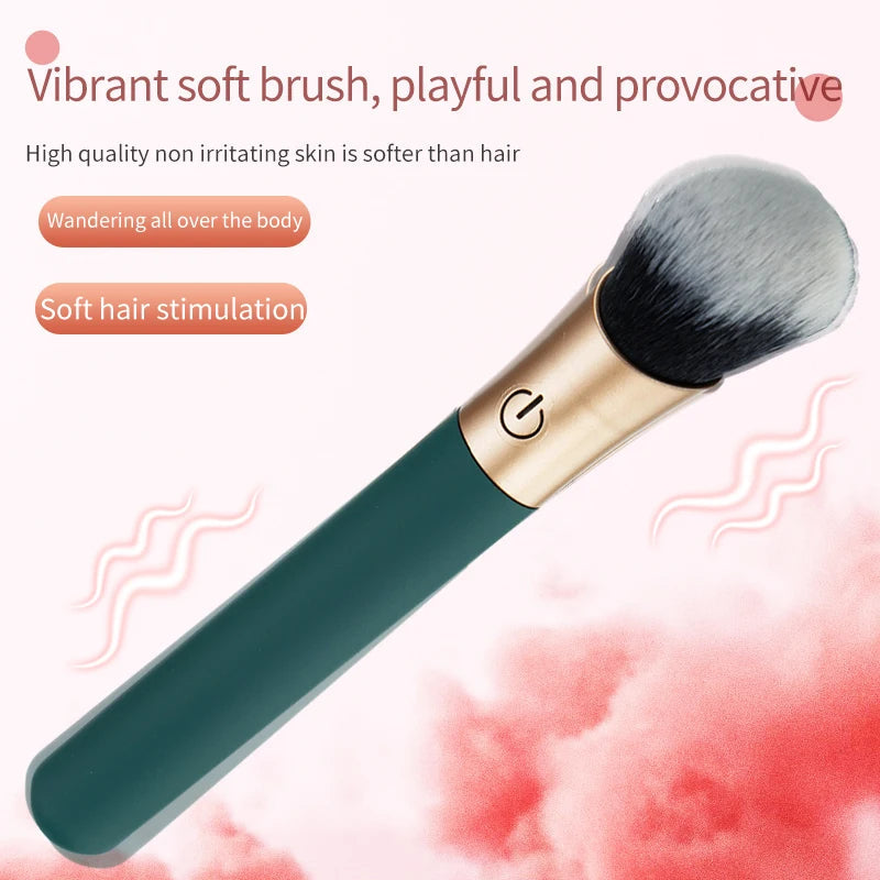 rosvibe Brush Vibrator 2.1  for Women G-Spot Nipple Clitoral Makeup Stimulator - rosvibe