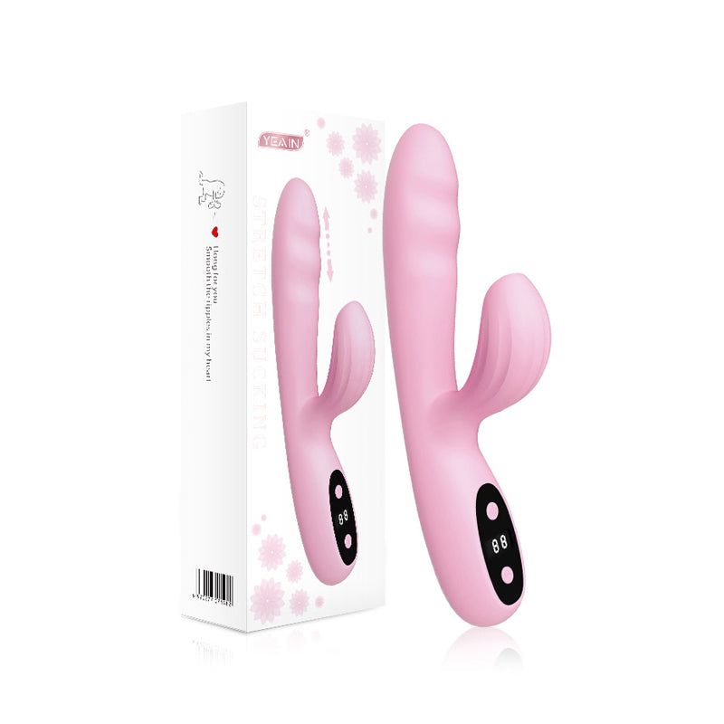 rosvibe - 5-Frequency Sucking Stretching and Heating Female Vibrator - rosvibe